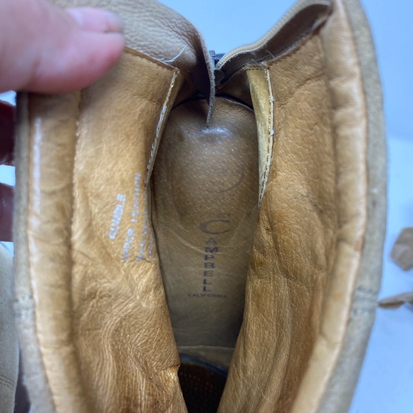 Jeffery Campbell Tan Rumble Sueded Ankle Booties 9 - Picture 9 of 11